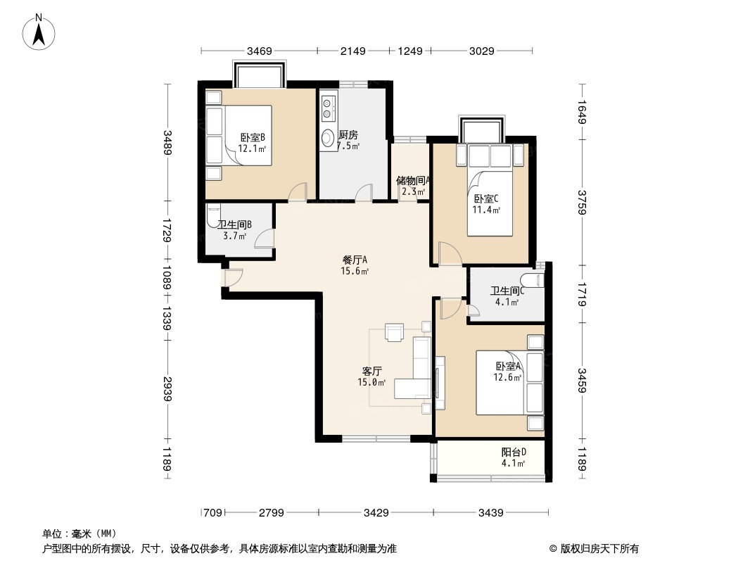 南益名泉春晓户型图