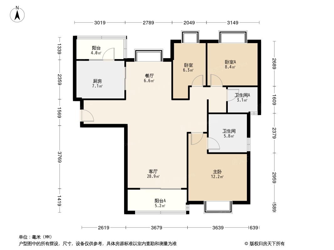 平潭恒大御景湾户型图