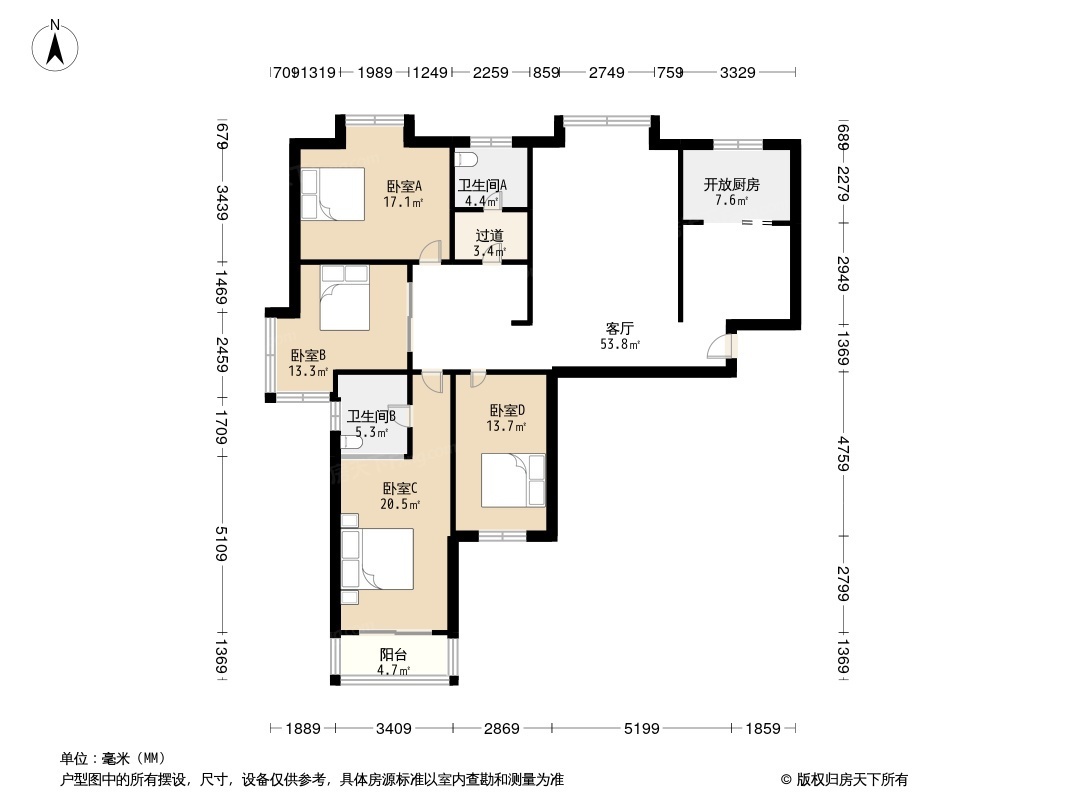 中天汇丽华城户型图