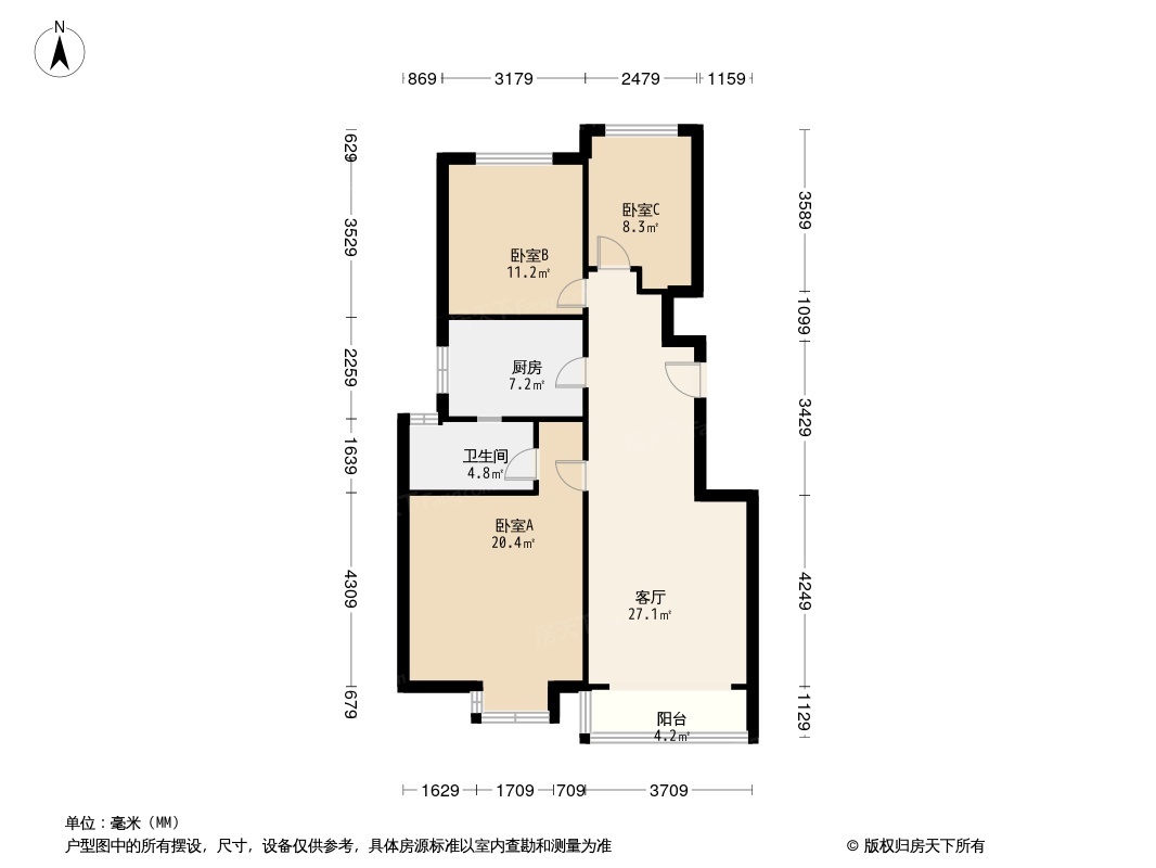 金地艺城瑞府户型图