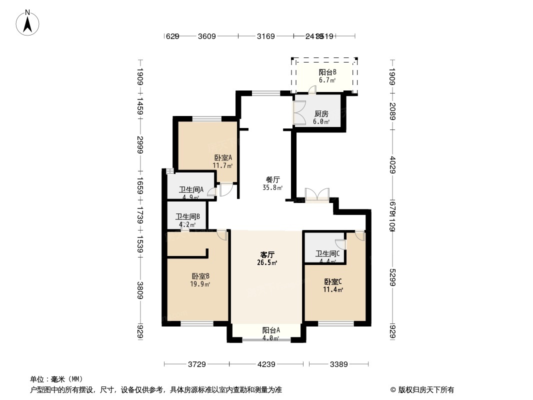 泰华海逸世家户型图