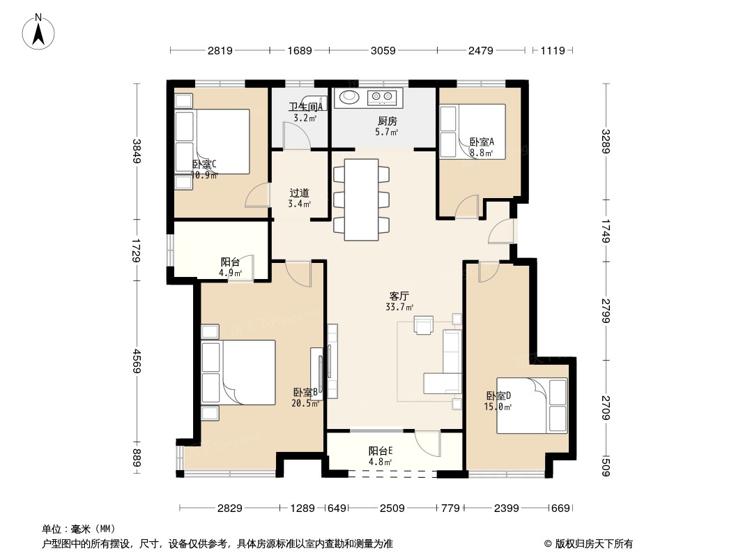 梦世界润园户型图