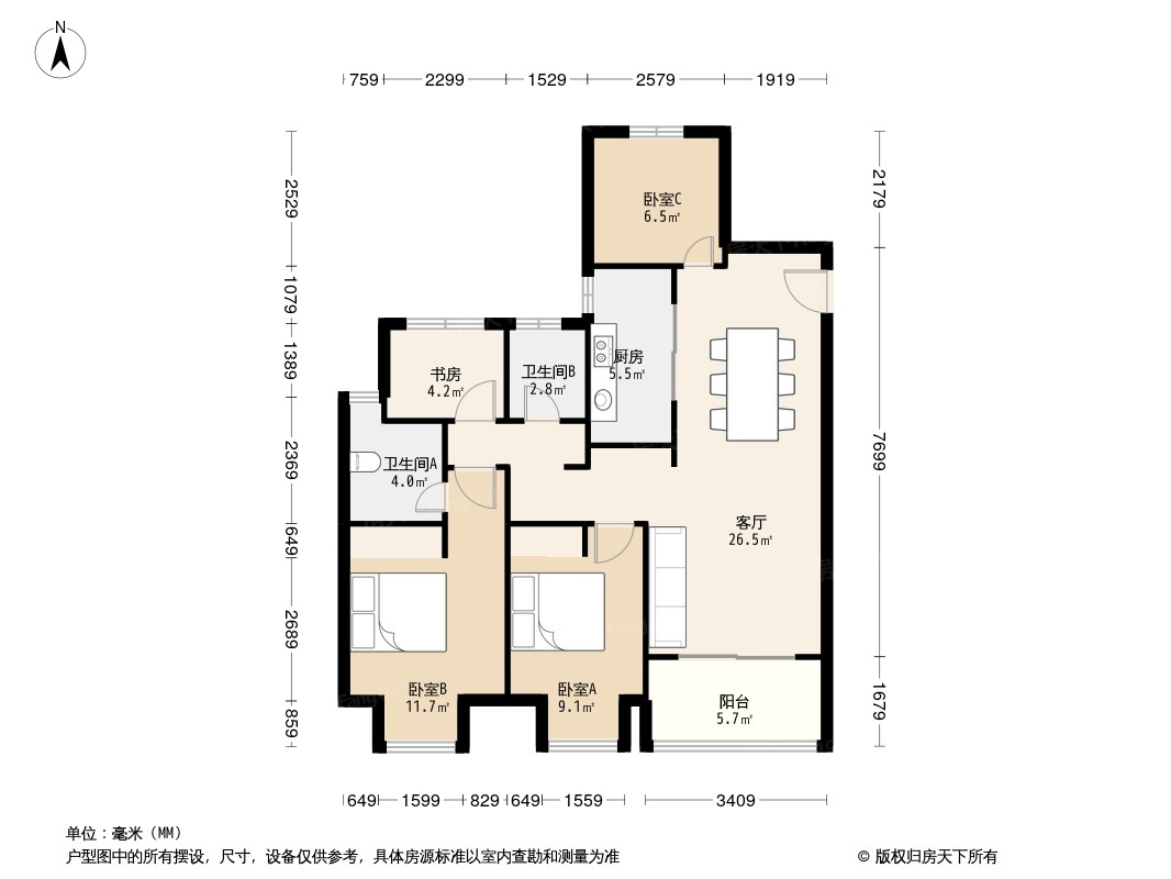 华润悦府东户型图