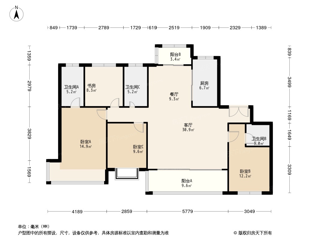 招商雍景湾户型图