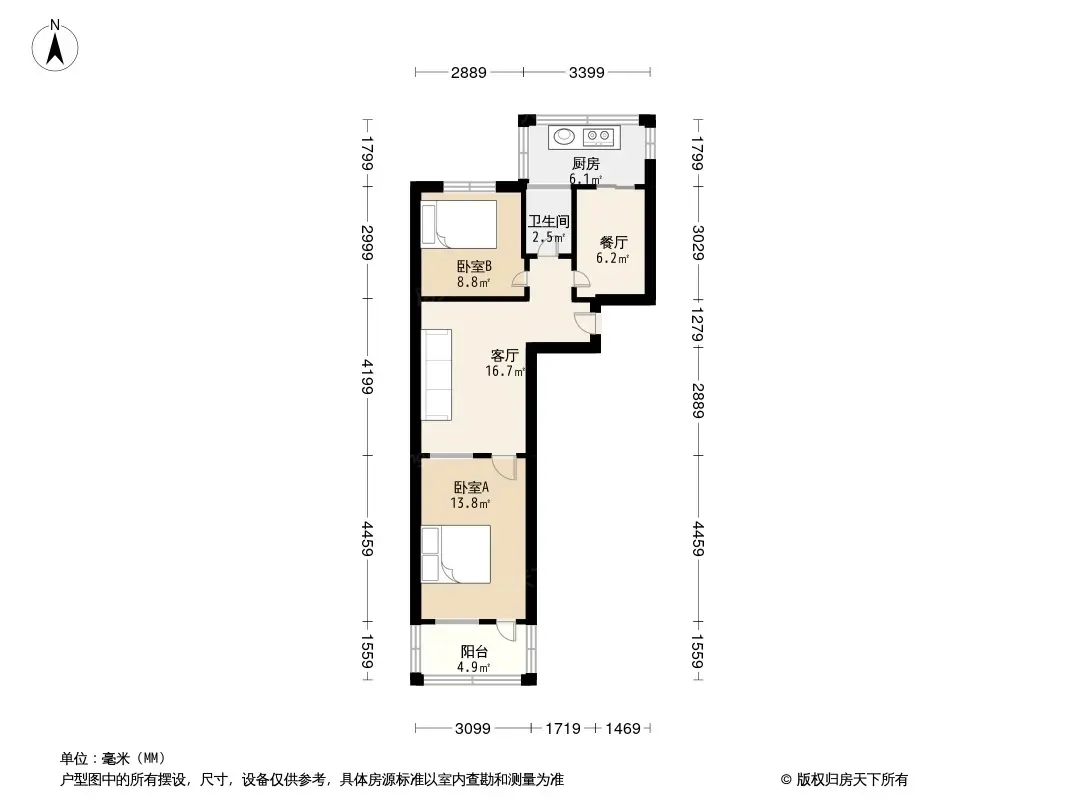 西工商河路宿舍户型图