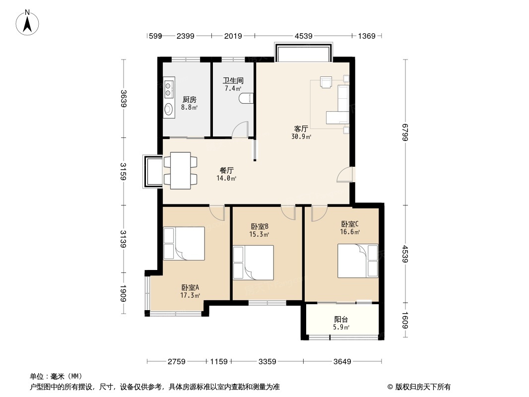 德馨园户型图