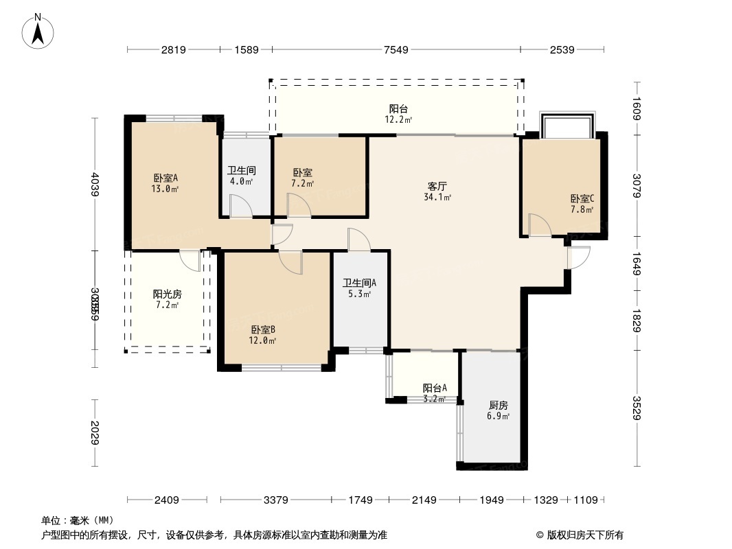 彰泰悦湖居户型图