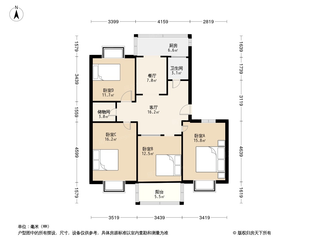 舜耕路58号院户型图