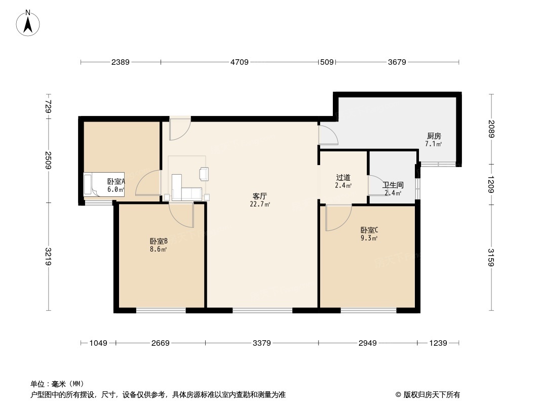 天房海河湾户型图