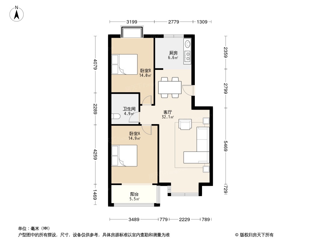 帝苑东领鉴筑户型图