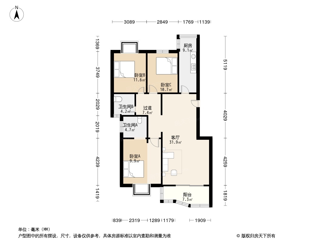 塔埔小区户型图