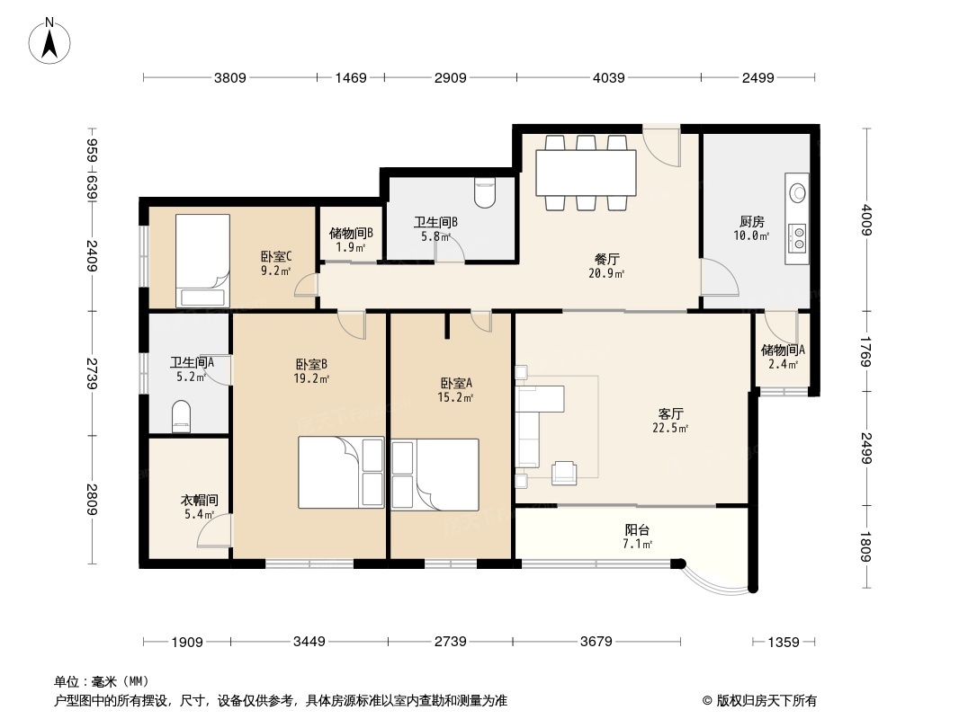 银禧苑户型图