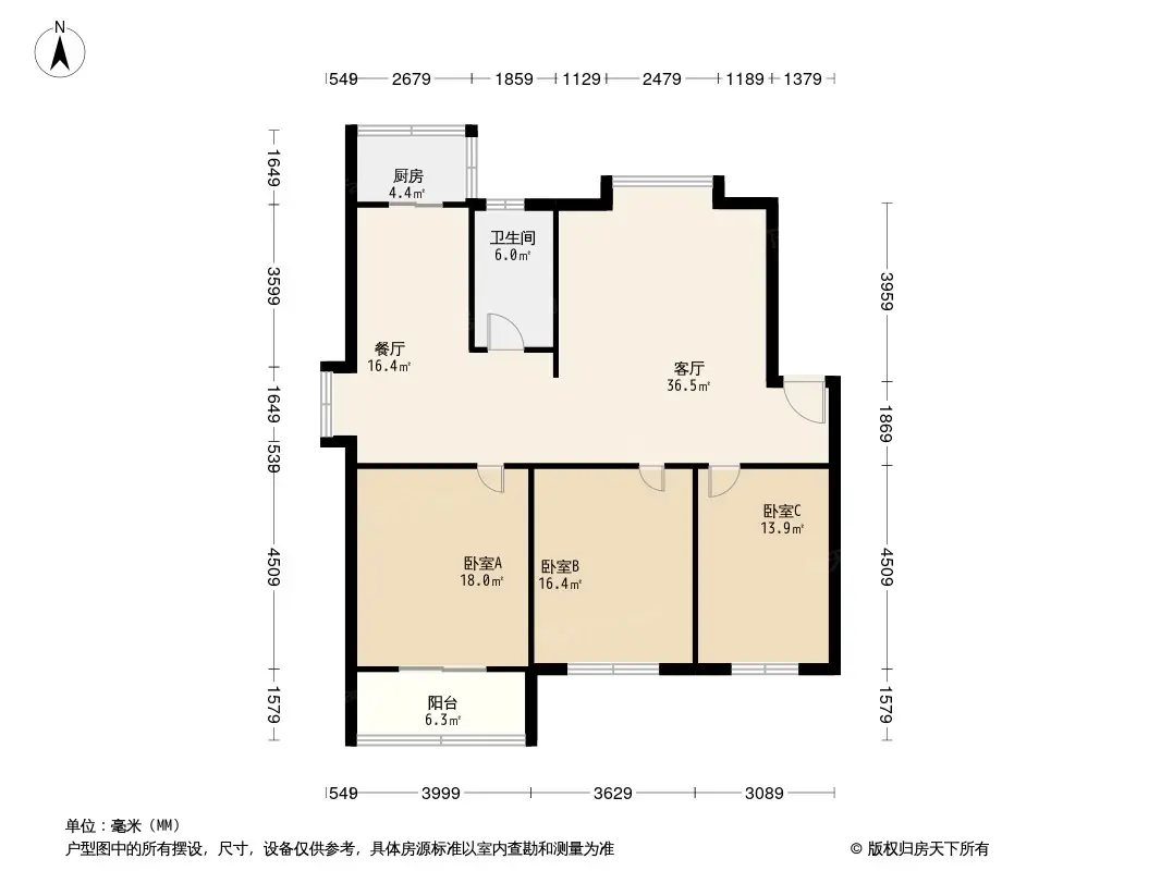 心港假日苑户型图