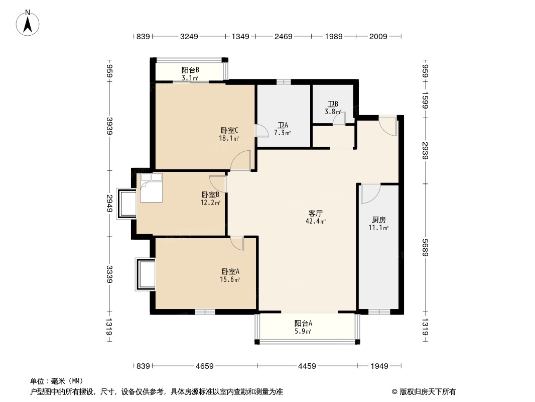 天沽公寓户型图