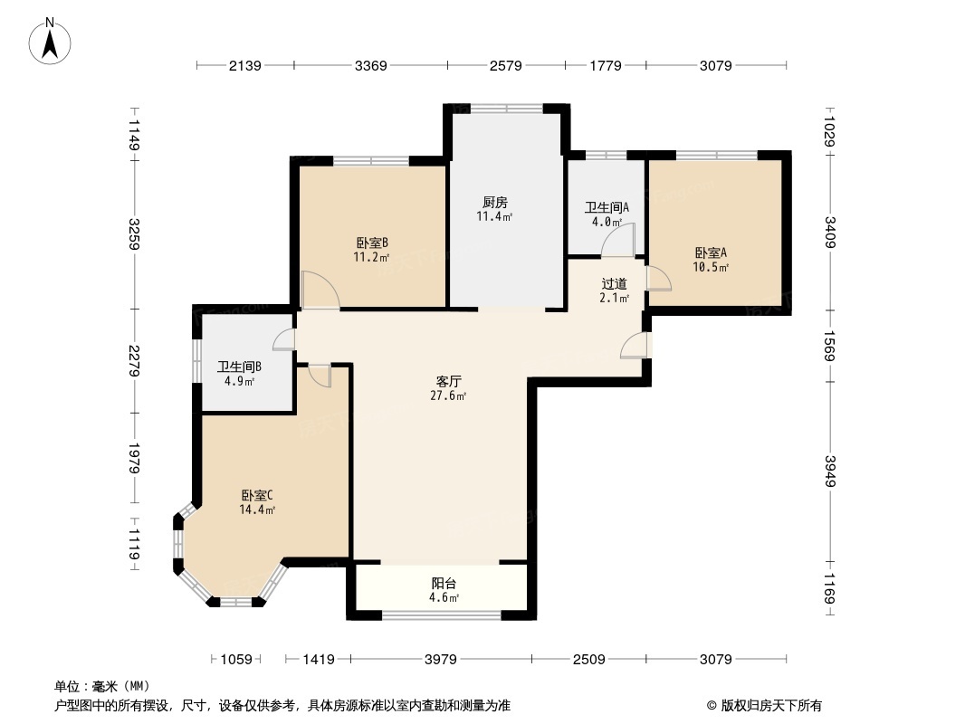 万锦中央公园户型图