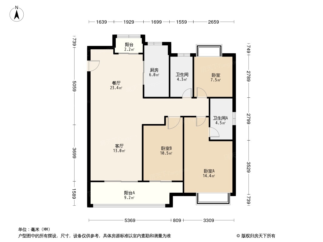 绿地朝阳中心户型图