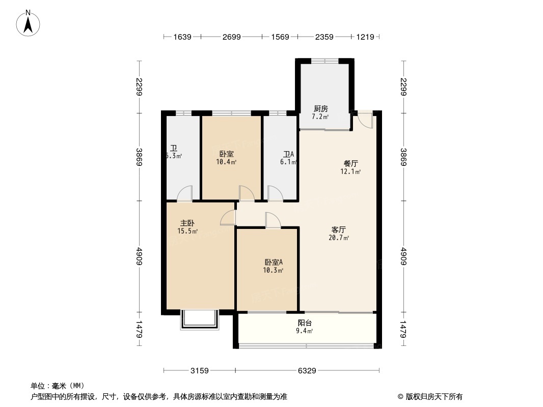 中骏雍景湾户型图