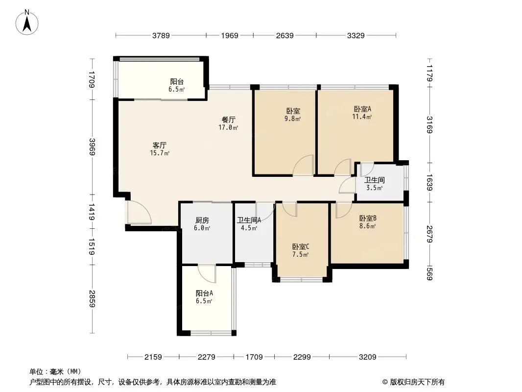 奥园领尚户型图