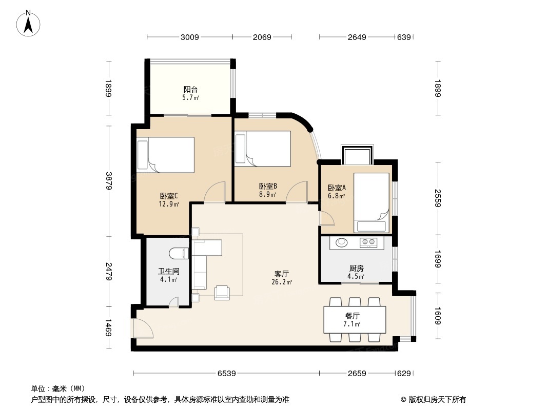 龙首苑户型图