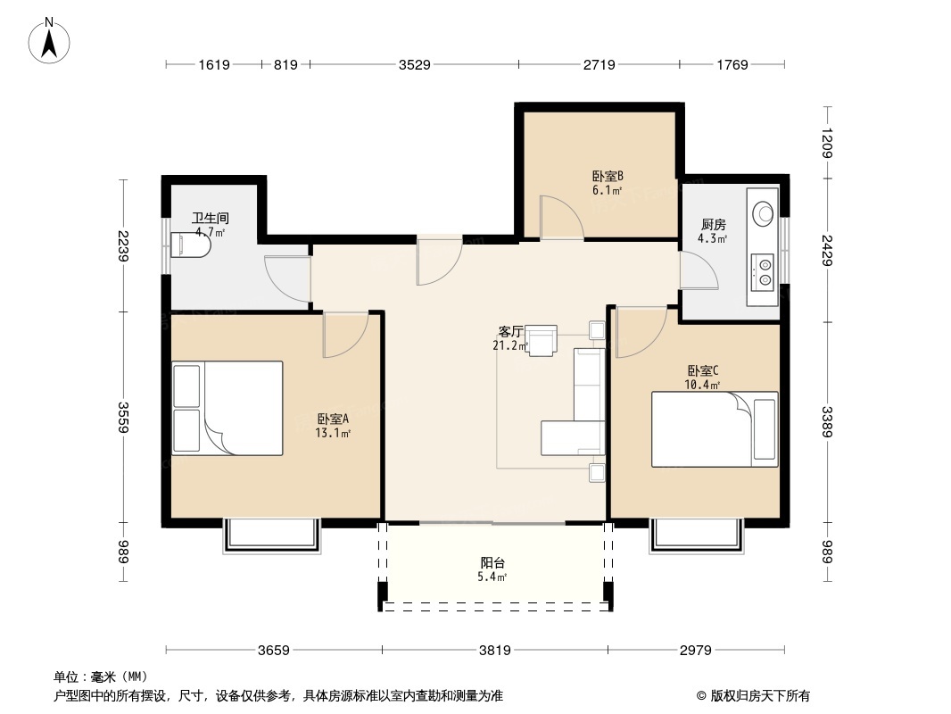 翔鹭花城三期户型图