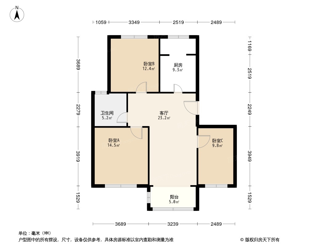 龙亭轩户型图