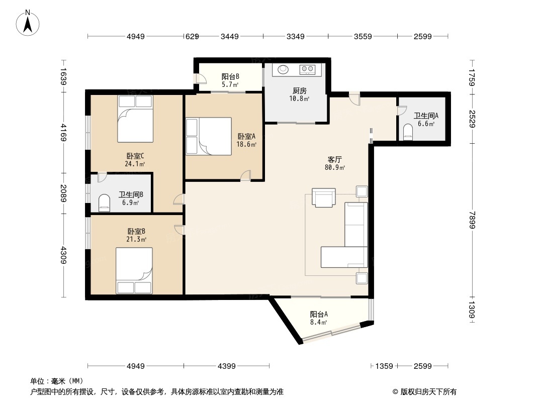 台湾街科瑞大厦户型图