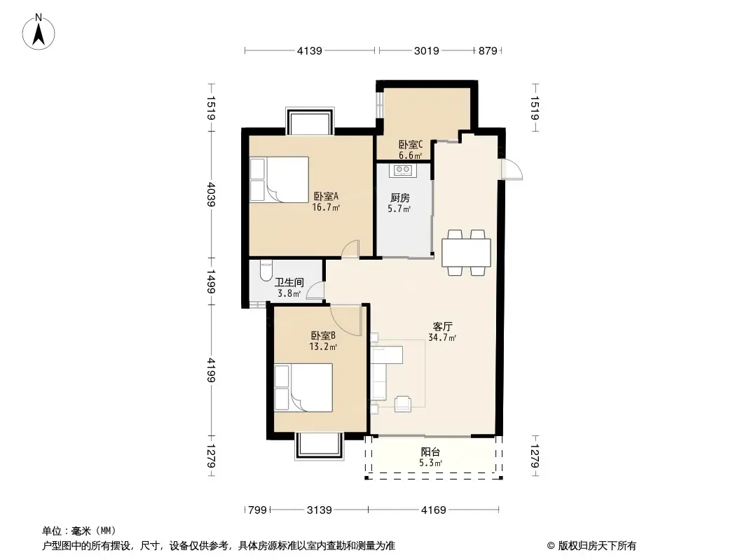 天竺花园户型图