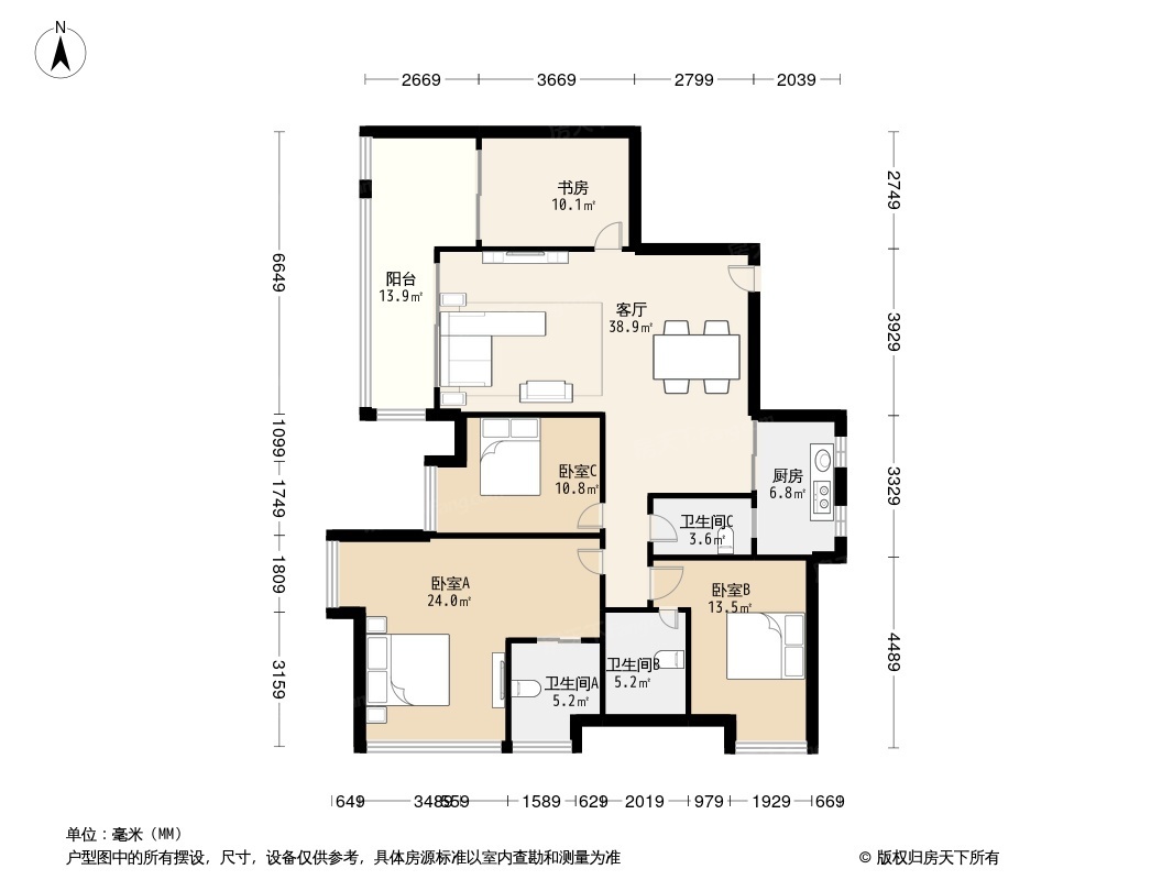 海伦堡流金岁月户型图