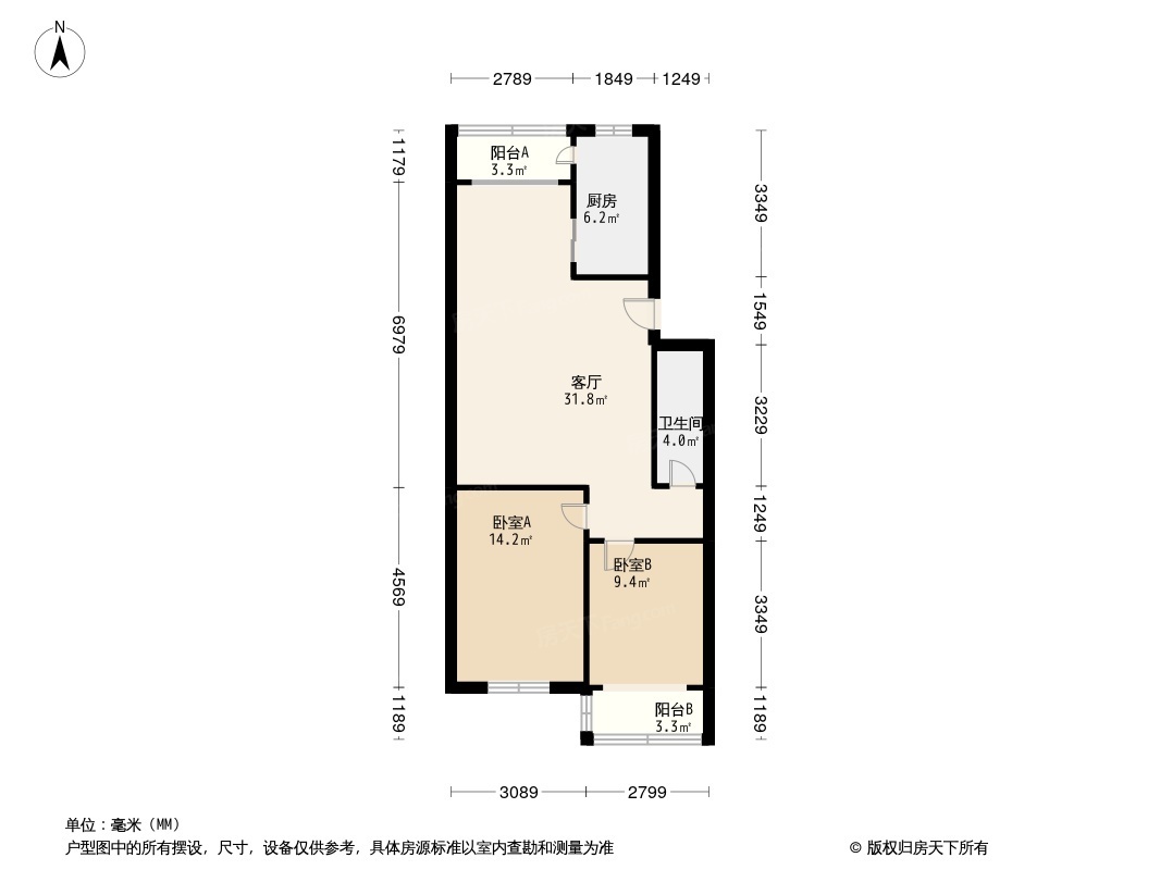 月泉花园户型图