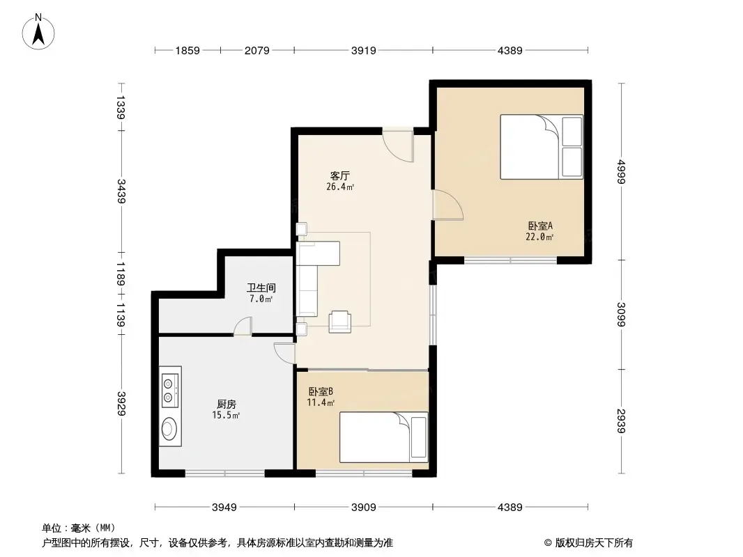 远洋小北宿舍户型图