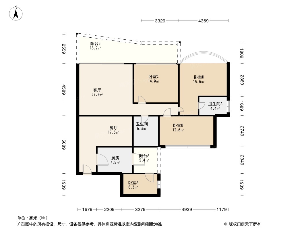 珠江帝景苑赏湖轩户型图