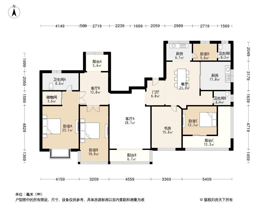 兰亭坊户型图