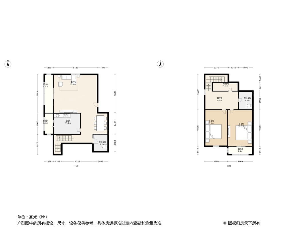 中乒公寓户型图