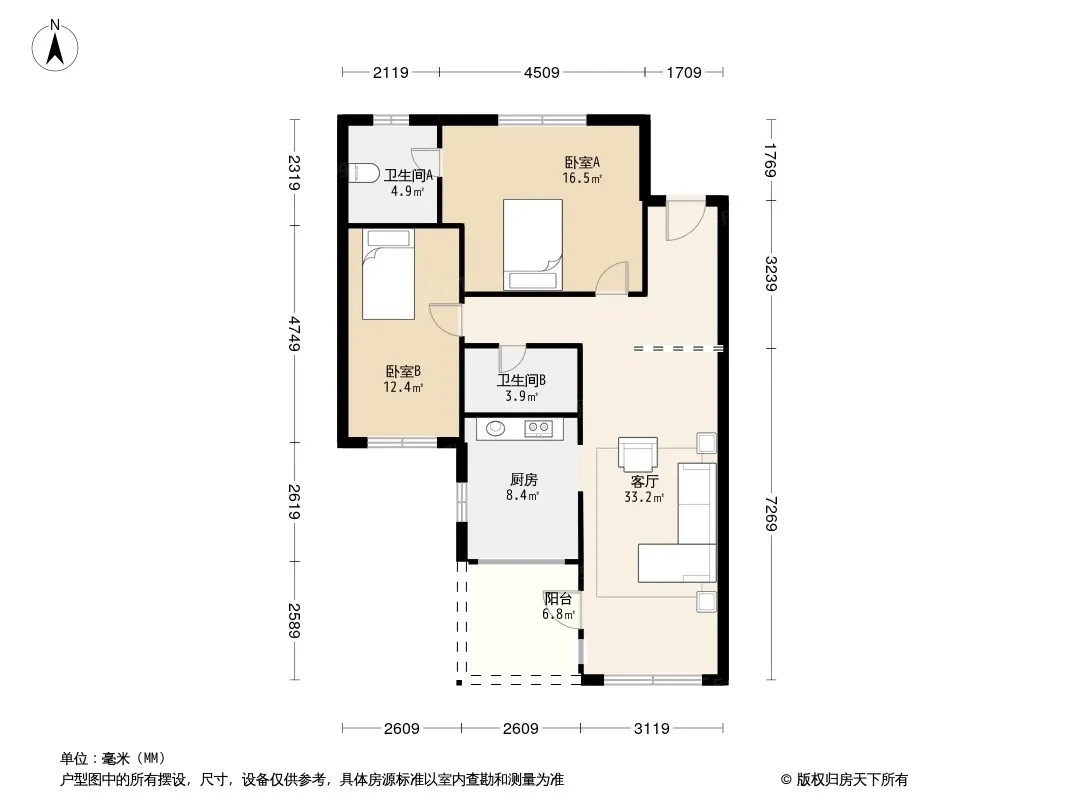 郡原山外山户型图