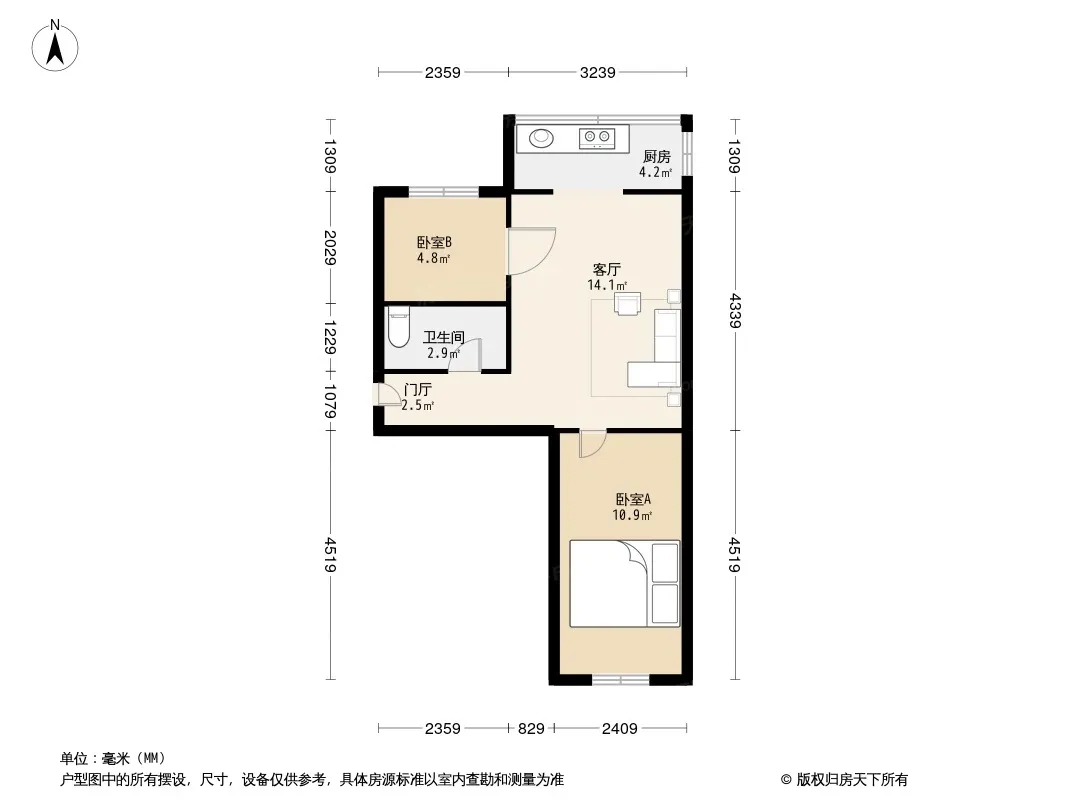 横九龙巷44号院户型图