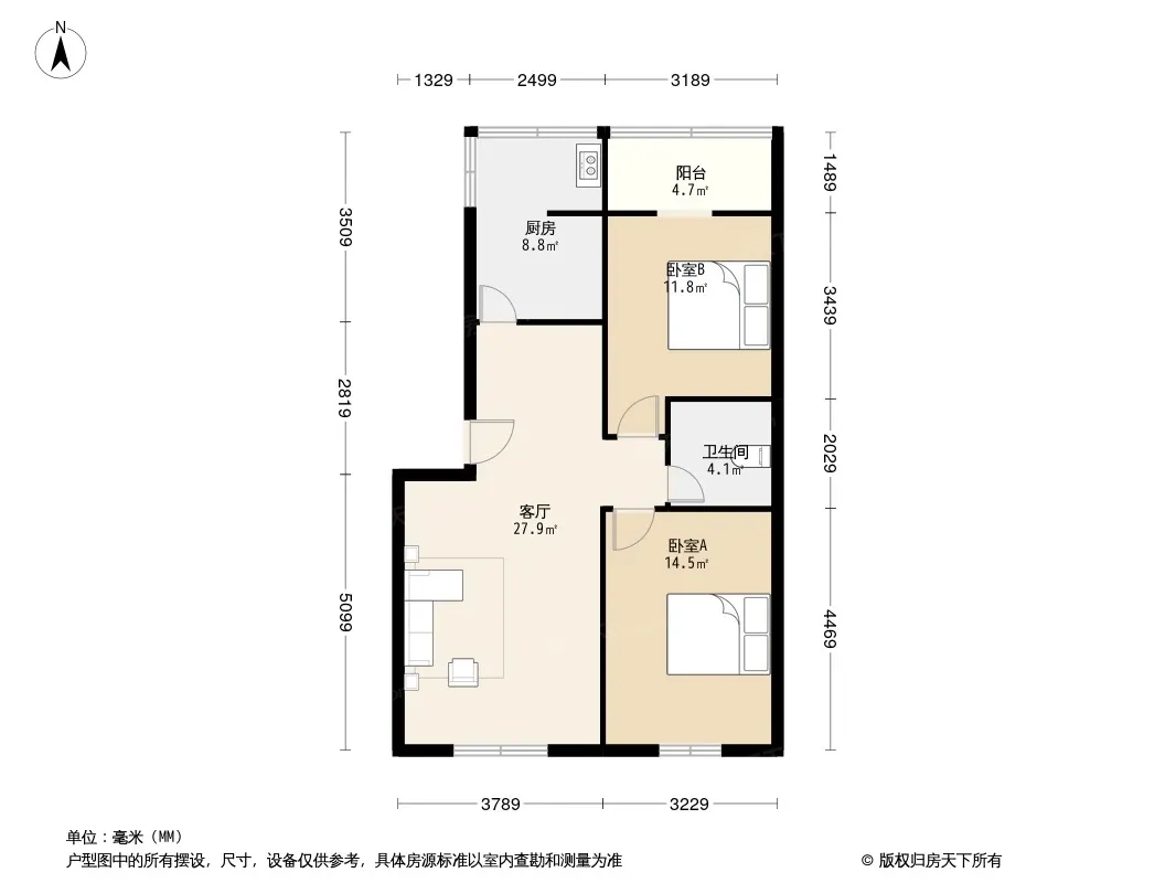 河滨佳苑户型图