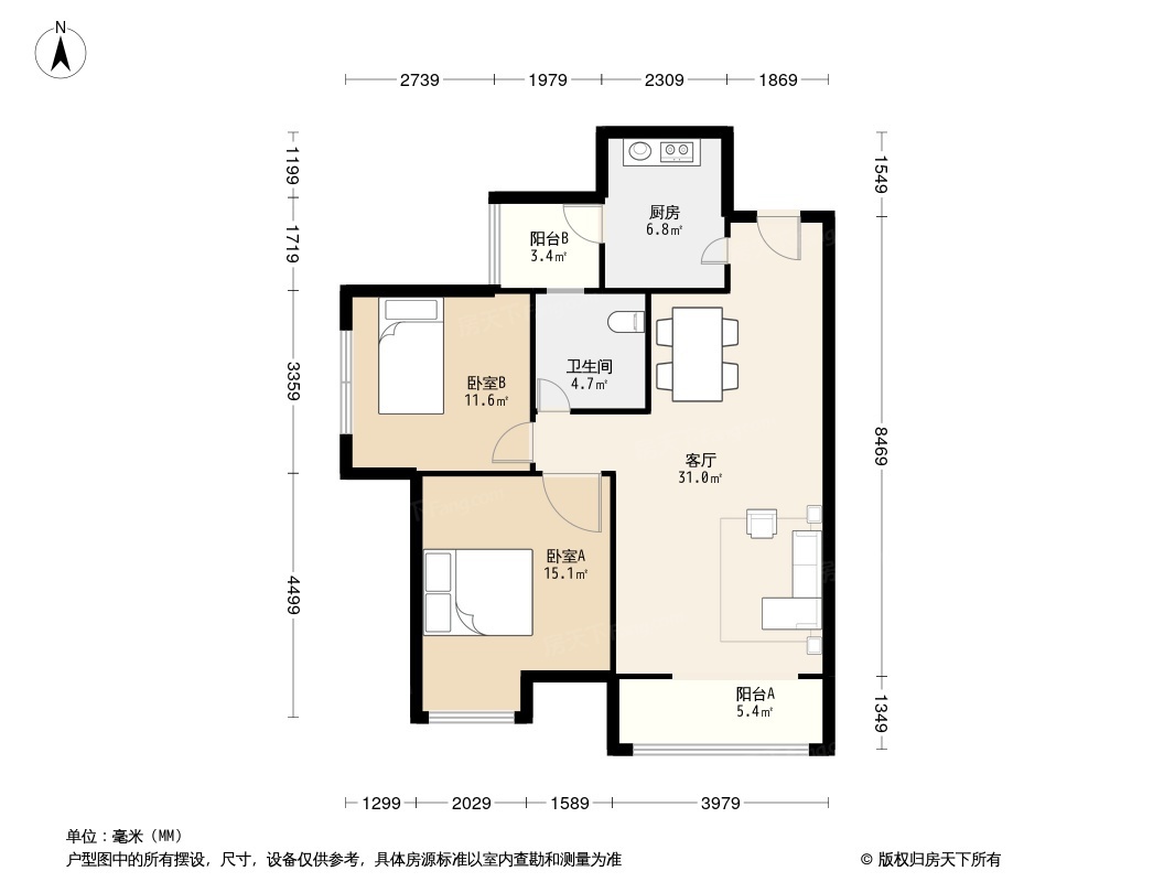 量力健康城户型图