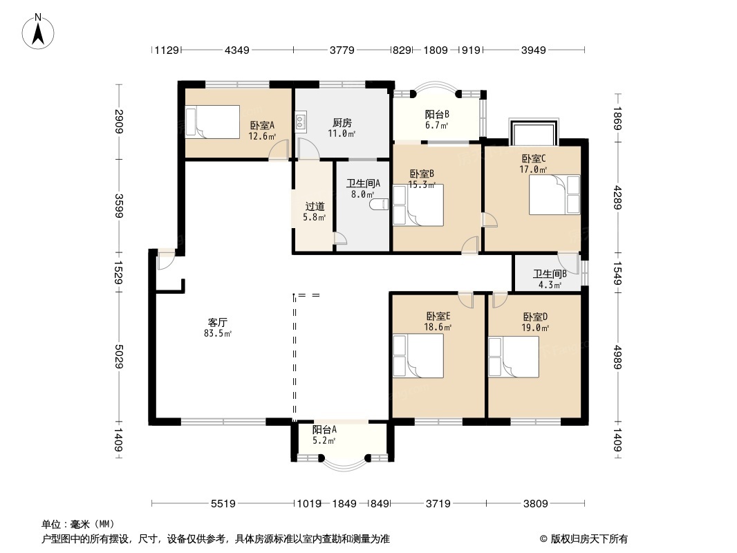 中和教师公寓户型图