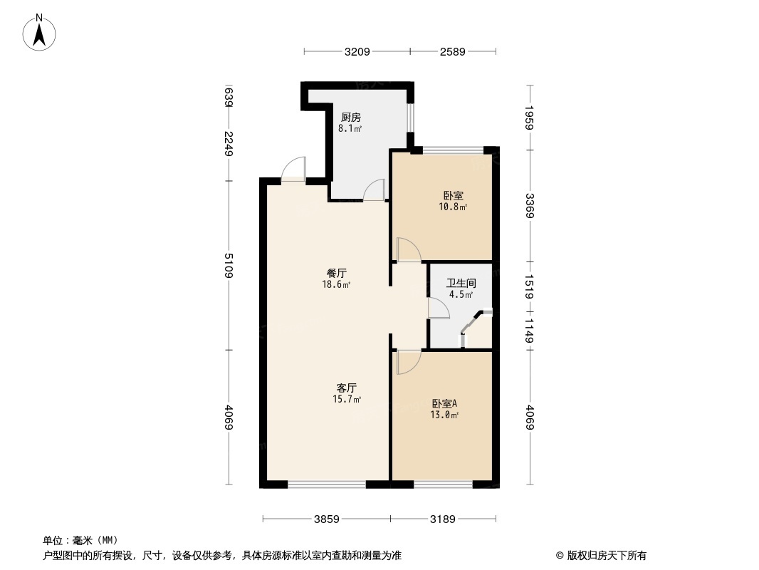 金地铁西檀府户型图