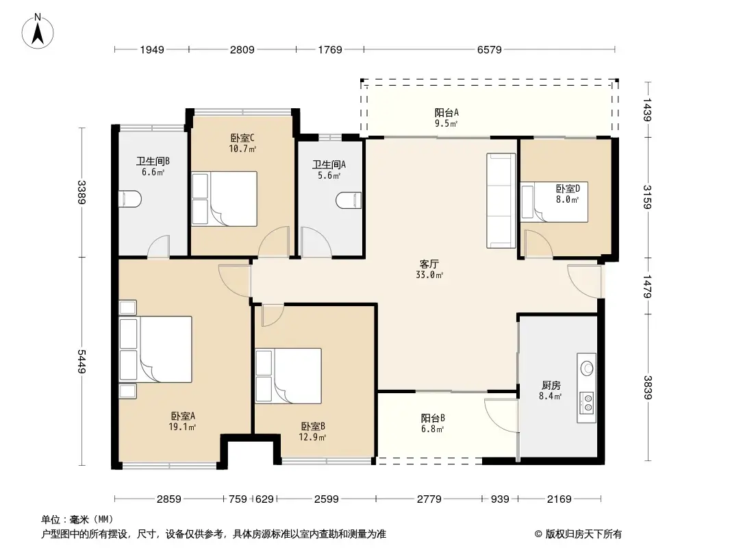 隆腾公元壹号户型图