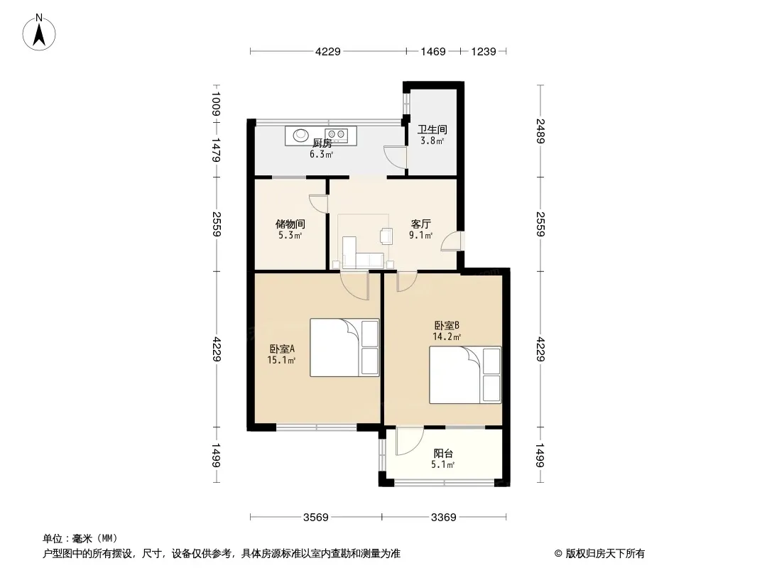 莲桂南路56号院户型图