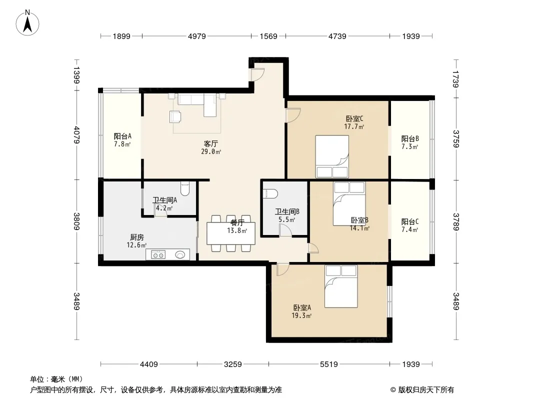 莹华寺街27号院户型图