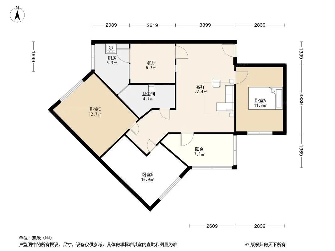 莲花新区北二巷8号院户型图