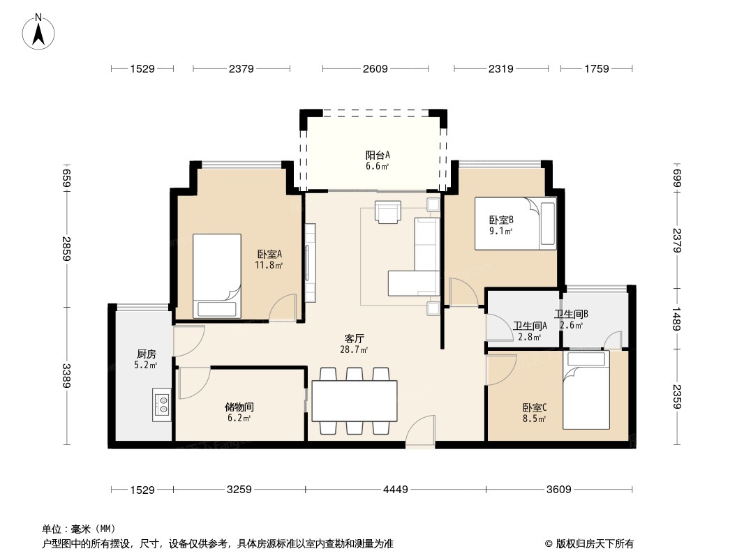 嘉骏豪苑户型图