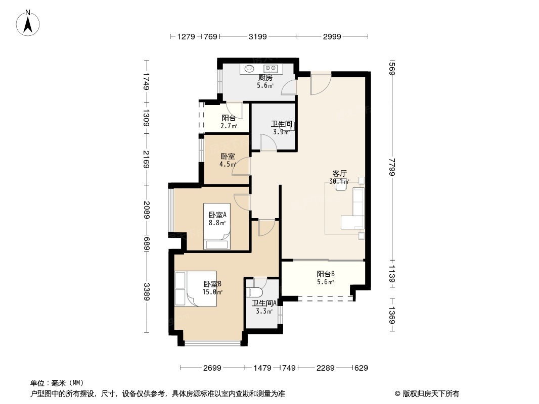 北城空港天地户型图