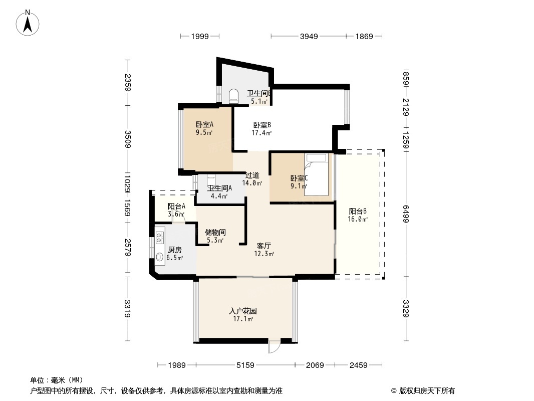 滨湖壹号户型图