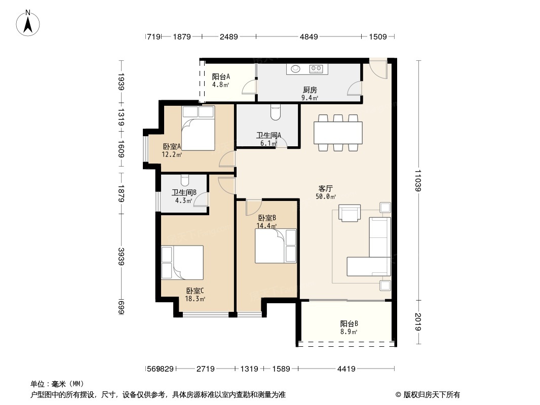 友田大厦户型图