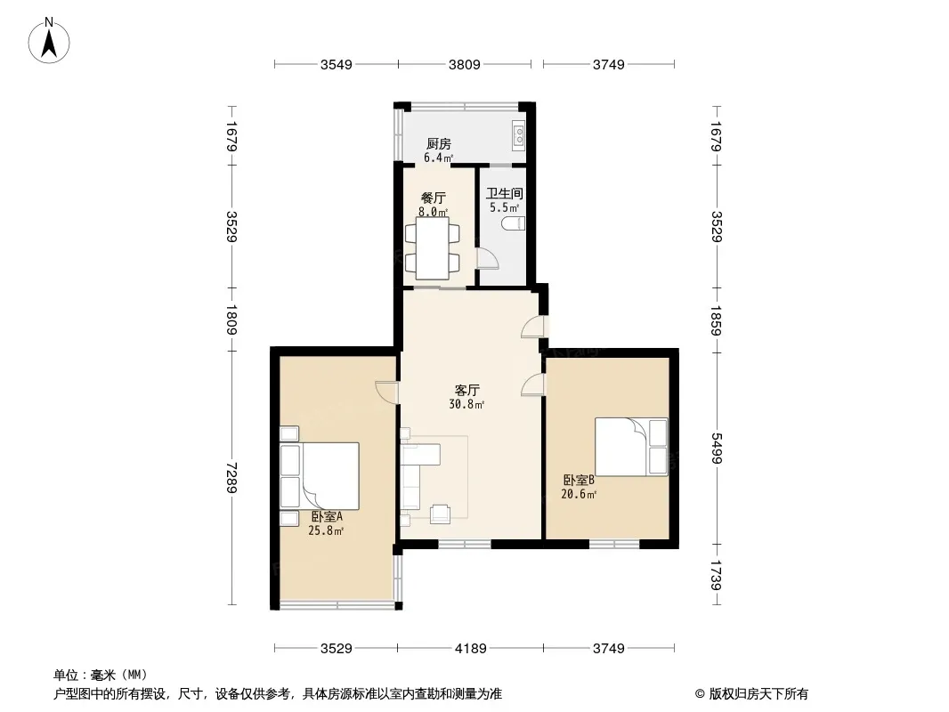 拐枣树街73号院户型图