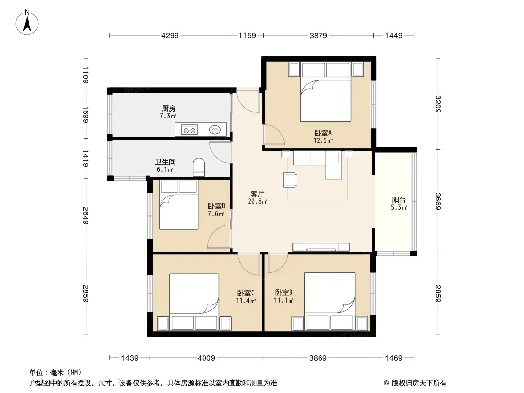 枫华苑户型图