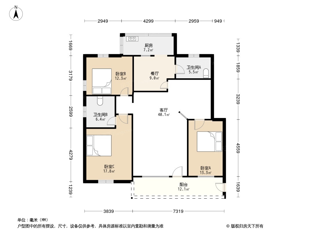 三堂路小区户型图